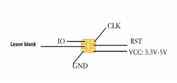 Смарт-карта ПВХ SLE4442 ISO7816 256B Смарт-карта