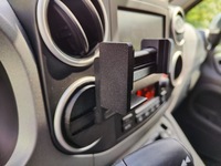 фото thumb №7, Кронштейн na телефон peugeot partner i citroen berlingo чёрный mat
