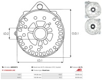 Задні корпус генератора abr0097s bosch as-pl Доставка, фото thumb