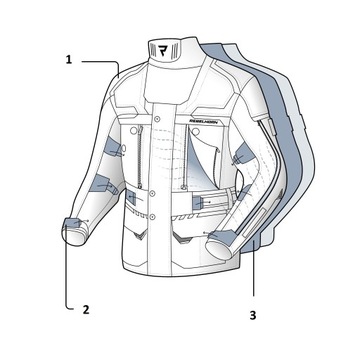 Мотоциклетная куртка REBELHORN CUBBY IV GREY БЕСПЛАТНО