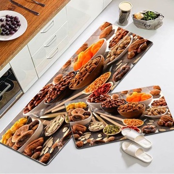 КОМПЛЕКТ КУХОННЫХ КОВРОВ 2 ШТ. КОВРИК ДЛЯ ГОСТИНОЙ ВАННОЙ КОМНАТЫ