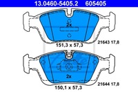фото thumb №14, Ate гальмівні диски pd + гальмівні колодки перед bmw e46 328i 320d 150