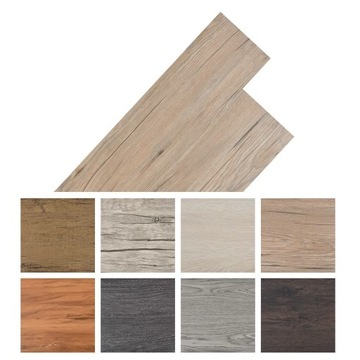 SAMOPRZYLEPNE PANELE PODŁOGOWE PVC 2,51M² 2 BRĄZOWY DĄB