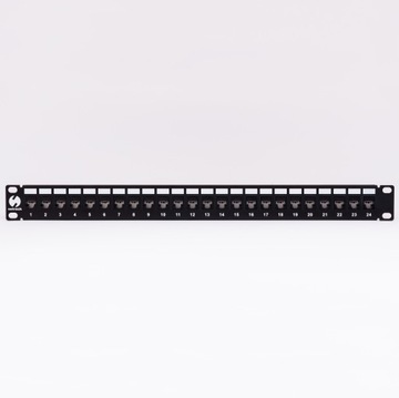 Патч-панель Netrack Keystone 19 дюймов, 24 порта, UTP, патч-панель с 24 разъемами Keystone Jack