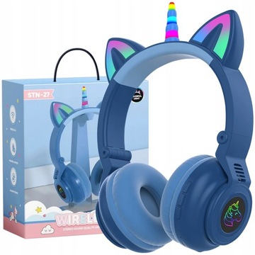БЕСПРОВОДНЫЕ НАУШНИКИ BT 5.0 LED RGB UNICORN