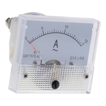 85L1 Amperomierz analogowy Amperomierz, A, 62 x 55 mm 0-15A
