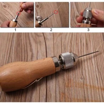 АВТОМАТИЧЕСКОЕ ШИЛО ДЛЯ ШИТЬЯ РУЧНОЙ КОЖИ + ИГЛЫ