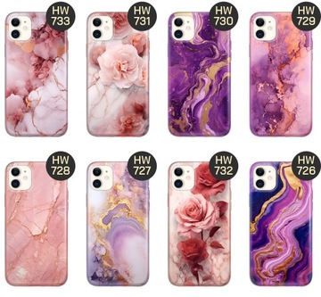 ETUI DO IPHONE 11 WZORY RÓŻOWY MARMUR PURPURA RÓŻ MARMUR OBUDOWA POKROWIEC