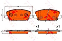 фото thumb №1, Тормозные колодки тормозные kia перед ceed cerato pro ceed 1,