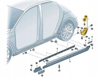 фото thumb №3, Брызговик защита зад левый vw passat b8 aso 3g0854857