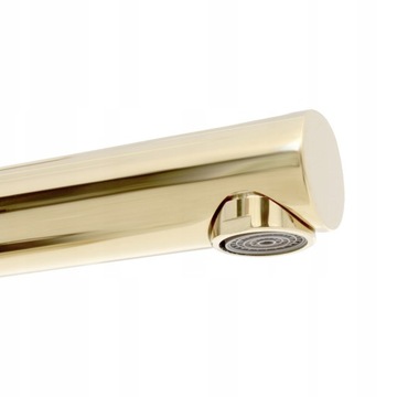 Высокий смеситель для умывальника TESS LIGHT GOLD Золото.