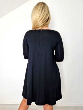 Свободная расклешенная туника из вискозы, S/M.