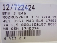 фото thumb №9, Bmw 3 e46 стартер 1740374 1,9 0001108157 77kw 194e1 316i m43 b19