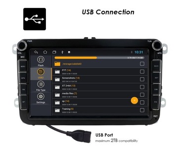 Radio Android 10 Volkswagen Golf Passat GPS vw B6