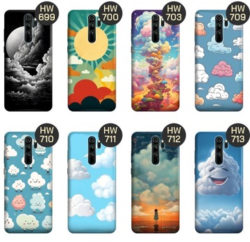 ЧЕХОЛ ДЛЯ XIAOMI REDMI Note 8 PRO CLOUD PATTERNS НЕБЕСНО-ГОЛУБОЙ КРЫШКА КОРПУСА