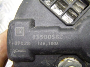 фото thumb №6, Генератор 1.4 1350082 100a opel astra j