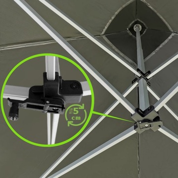 Садовая беседка 3x3 Super Aluminium складная