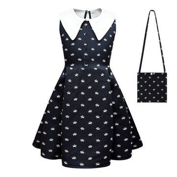 детские платья для косплея Adams Family Vest Dress B53-238