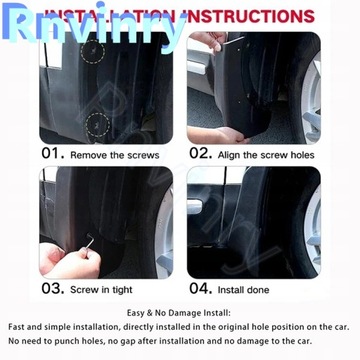 фото thumb №12, Rnvinry 4szt. крылья автомобильные pp do toyoty camry 2007