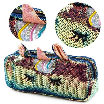 СУМКА-КАРАНДАШ ТУБКА КОСМЕТИЧЕСКАЯ СУМКА UNICORN HOLO