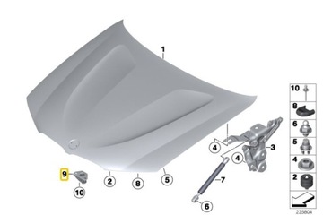 фото thumb №15, Оригинальная пружина капота bmw x3 f25 x4 f26