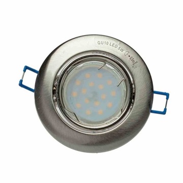 КРУГЛЫЙ GU10 1X5W LED АТЛАСНЫЙ