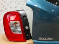 фото thumb №7, Nissan micra k13 lift 13-16 крышка багажника задняя багажника бампер pdc лампы led rbk