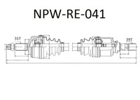 фото thumb №3, Привідний вал привідна ліва renault master fwd 2.3dci 11-