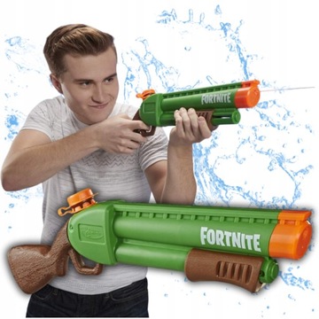 PISTOLET NA WODĘ NERF SUPER SOAKER SHOTGUN WYRZUTNIA FORTNITE SIKAWKA WODN