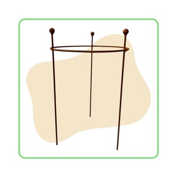 Podpórki Podpora do roślin krzewów kwiatów róż hortensji piwonii D35H55cm