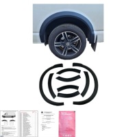 фото thumb №7, Накладки подкрылок do vw transporter t6 2019-2021 po liftingu чёрный mat