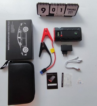 POWERBANK JUMP STARTER START BOOSTER TORCH 10400 мАч ЗАЖИМЫ