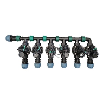 Zestaw Rain Bird HV 6 sekcji Kolektor Sterownik RC2 z WiFi Studzienka PE 20