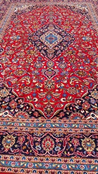 КЕШАН ЧУДЕСНЫЙ ПЕРСИДСКИЙ КОВЕР Р. ТКАНЫЙ ИРАН 255/370СМ