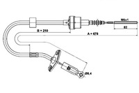 фото thumb №1, Ate трос сцепления fiat albea 1.4 178_