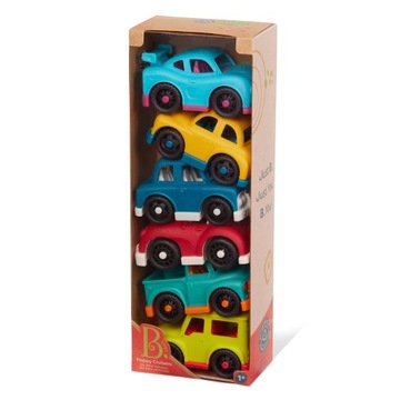 Набор маленьких машинок B.Toys, 6 шт. Хэппи Крузерс МИНИ РАЙДЕРЫ