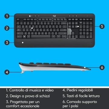 Мембранная клавиатура Logitech MK540 Advanced 2.4G