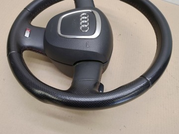 фото thumb №7, Руль + подушка безопасности кожаный лепестки s-line sline audi a3 8p годы 03-08