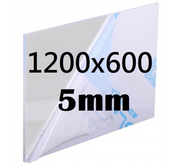 Plexi / Plexi / Pleksy / Plexiglas до 120 см x 60 см 5 мм бесцветная пластина