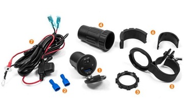 USB-разъем eXtreme MUS13 + адаптер для мотоцикла