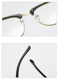 OKULARY KOREKCYJNE NERD nerdy retro PLUSY +0.75