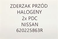 фото thumb №9, Новый оригинальный бампер перед передний nissan nv400 2x pdc - 620225863r
