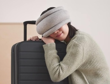 ДОРОЖНАЯ ПОДУШКА ДЛЯ ШЕИ, ГОЛОВЫ, ГЛАЗ, ДЛЯ СПЯ В АВТОМОБИЛЕ ПОДУШКА СТРАУСА