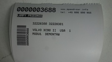 фото thumb №10, Volvo xc90 ii лампы передние комплект usa 1 модуль