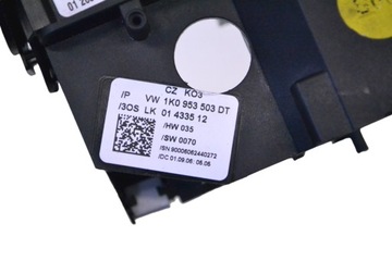 фото thumb №6, Vw eos 1f 2007 rhd перемикач двірник поворотів 1k0953503dt 1k09