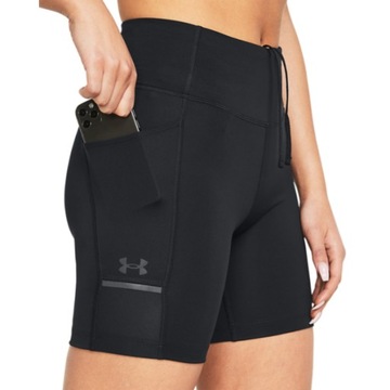 Женский Under Armour Ua запустить наполовину жесткие шорты - черные