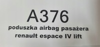 фото thumb №6, Подушка повітряна подушка безпеки панелі пасажира renault espace iv lift 2006-2014