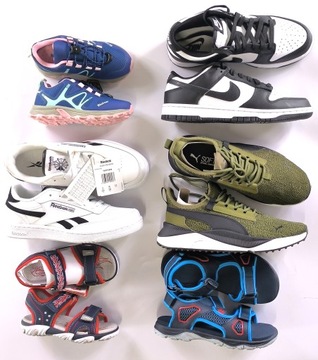 ДЕТСКИЙ НАБОР ДЛЯ КАРТОННОЙ КОРОБКИ MIX | NIKE, RICHTER, REEBOK, SUPERFIT 31 шт.
