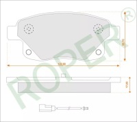 Купить Тормозные колодки задний ford transit roper rk206 заменитель gdb1725, фото thumb