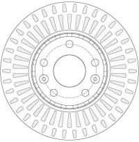 фото thumb №11, Trw диски + гальмівні колодки перед renault laguna iii 296mm